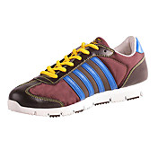 Men's Multi-color Leatherette Rubber Anti-Slip Damping Lace-ups Ankle Sneakers (Assorted Colors)