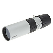 Nikula Branco Rubber + monocular plástico com um saco de nylon (7x21x25)