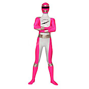 Rosa e Argento Lycra Super Hero Costume