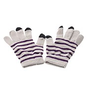 Stripes Pattern Capacitive Touch Screen Protective Wool Gloves for iPhone , iPad and Others (Assorted Colors)