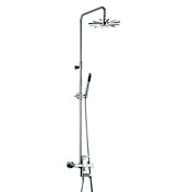 Chrome Finish Zeitgenössische Einhand Sliding Dusche Wasserhahn