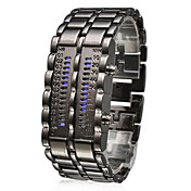 Herren Uhr im Armee Stil mit 28 LED Licht Anzeige