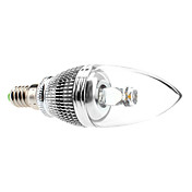 E14 3W 210-240LM 3000-3500K Warm White Light LED Candle Bulb (85-265V)