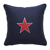 estrela vermelha da lona de cobertura travesseiro decorativo