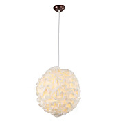 15W Artistic Fabric Pendant Light in Ball Feature