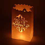 "Just married" cut-out Papier Leuchte (set of 4)