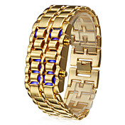 Orologio-bracciale 8 LED (blu), digitale - Bronzo (1*CR2016)