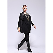 AYIASHA Skinny OnePiece Wool Otter Rabbit Fur Dress (Length:76,Bust:50x2,Should:30CM)