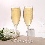 Personalized Mr & Mrs Wedding Toasting Flutes(Set of 2)