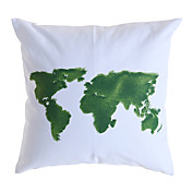 mundo verde impressão fronha decorativo