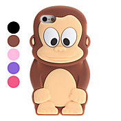 3D Design Cartoon Monkey Pattern Soft Case for iPhone 5 (Assorted Colors)