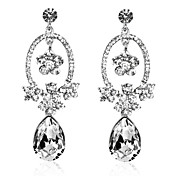 Gorgeous Alloy Crystal Uregelmessig lysekrone øredobber