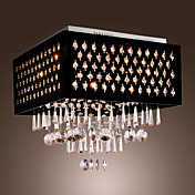 Lámpara Chandelier de Cristal Cromada con 9 Bombillas - BILLINGHAM