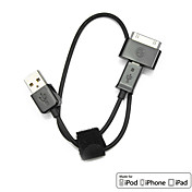 2-in-1-Dock-USB-Kabel mit Dock-micro usb adapter (0,3 m, mfi ce rohs Zertifikat)