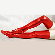 Medias Rojas Brillantes Metálicas (2 Piezas)
