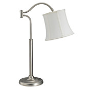 40W lumière minimaliste table en métal avec abat-jour en tissu