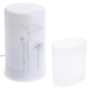 Patrón elegante Lotus colores de luz Difusor Aroma Humidificador decoración del hogar (110-240V, Conectores surtidos)