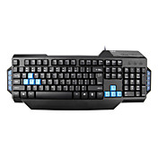 E-3LUE Comfort Waterproof LED Multimedia Advance Gaming Keyboard with Built-in Metal