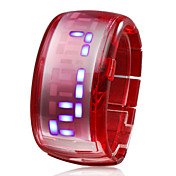 Armband Design Zukunft blaue LED Armbanduhr - rot