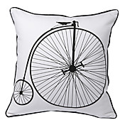 vindima bicicleta impressão fronha decorativo