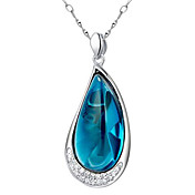 Gorgeous 925 Silver With Crystal Women's Necklace