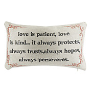 Amor algodão / linho fronha decorativa