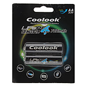Coolook 3.2v 700mAh AA batterie rechargeable (2-Pack)