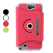Rotatable Protective PU Leather Case with Stand for Samsung Galaxy Note 2 N7100 (Assorted Colors)