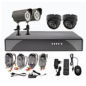 2 Außen-und 2 Indoor Tag Nacht CCTV Home Video Surveillance Security Camera Kit