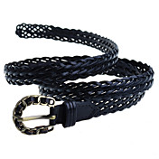 Couro mulheres Belt tecido básico