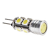 G4 3.5W SMD 9x5050 250-270lm 6000-6500K Branco Natural Lâmpada LED de milho (12V)