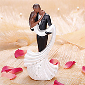 Elegant Bride & Groom Cake Topper