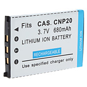 Digital Video Batteria Sostituire Casio NP-20 per CASIO EX-S1 e di più (3,7 V, 680 mAh)