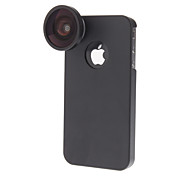 Desmontable Lente Gran Angular 0.4x Juego con nuevo caso para el iPhone 4/4S