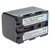 Digital Video Accu vervangen Sony NP-FM70/QM71 voor Sony AC-VQ800 en meer (7,2 V, 2900 mAh)