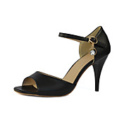 Women's Leather Upper Ankle Strap Argentine Tango / Ballroom Dance Shoes With Buckle