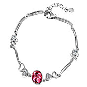 Elegant 925 Silver With Crystal Women's Bracelet