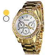 Men's Steel Analog Quartz Wrist Watch (Gold)