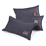 Conjunto de 3 estilo capa de algodão Cowboy Pillow decorativa
