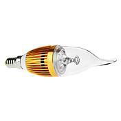 Dimmable E14 4W 350-380LM 3000-3500K Warm White Light Golden Shell LED Candle Bulb (110/220V)