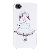 Caso Design Menina rígido para iPhone 4/4S
