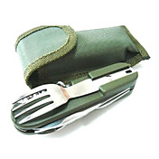 Multi-function ABS Resin+Stainless Steel Picnic Tableware