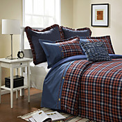 3pcs Flanell Jacquard karierten Bettbezug Set
