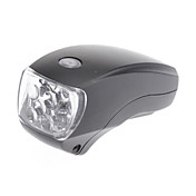 Nero ABS impermeabile / 5 LED / 4 lampeggiante Luce della bicicletta Modalità Testa