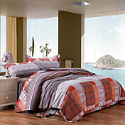 4pcs estilo asiático conjunto de capa de edredon