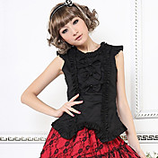 Sleeveless Cute Bow Cotton Casual Lolita Blouse with Bow(2 Colors)