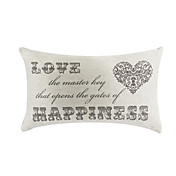 amor e felicidade fronha decorativo