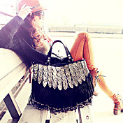 Women's Leopard Tassels Tote
