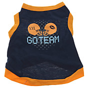 Football Helmet Pattern Vest for Dogs (Dark Blue,XS-L)