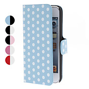 Dot Pattern PU Ledertasche mit Ständer für iTouch 5 (verschiedene Farben)